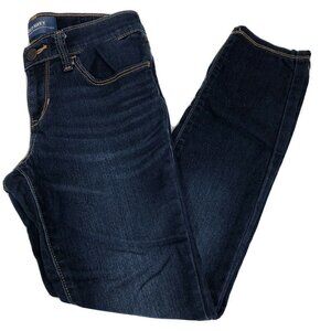 OLD NAVY Super Skinny Girls Jeans SIZE 8 Regular Blue Denim Adjustable Waistband